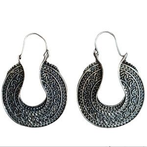 4 for$25 Oxidized Antique Silver Vintage Earrings